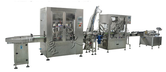 haha体育油类灌装生产线-食用油定量灌装流水线