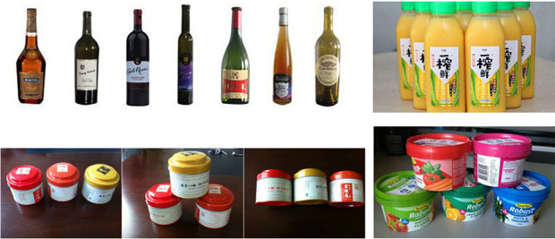 haha体育侧面定位贴标机设备样品